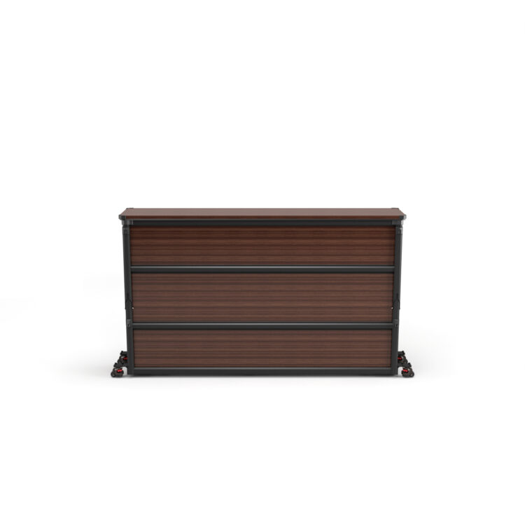 Rosewood Grain Outdoor Lift TV Cabinet - Medium - Image 3