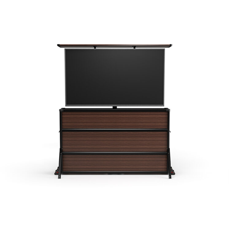 Rosewood Grain Outdoor Lift TV Cabinet - Large - Image 2