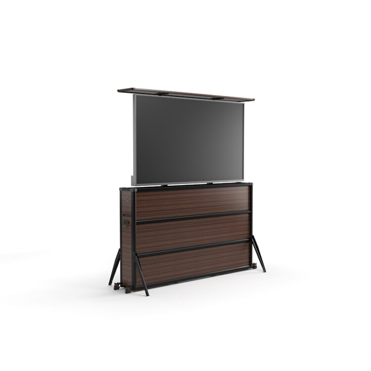 Rosewood Grain Outdoor Lift TV Cabinet - Extra Large