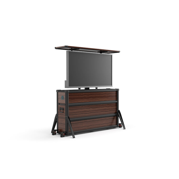 Rosewood Grain Outdoor Lift TV Cabinet - Extra Small