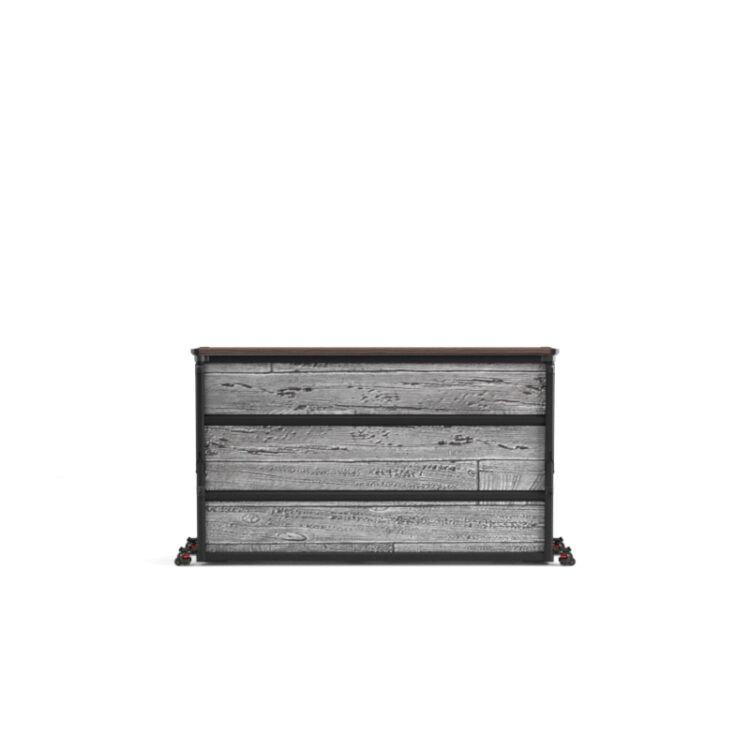 Rustic Gray Outdoor Lift TV Cabinet - Medium - Image 3