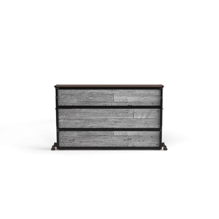 Rustic Gray Outdoor Lift TV Cabinet - Large - Image 3