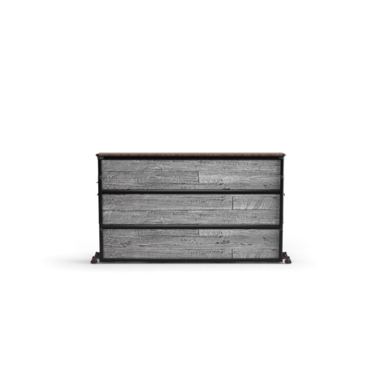 Rustic Gray Outdoor Lift TV Cabinet - Extra Large - Image 3